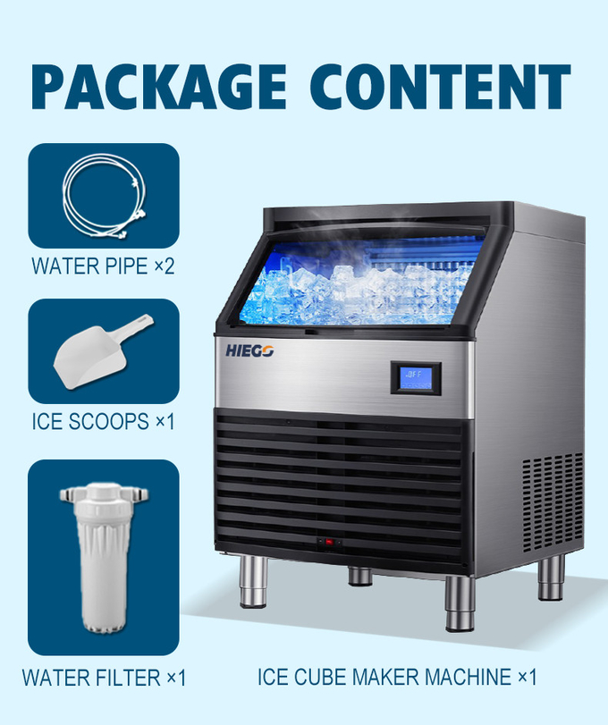 80kg Automatic Water Flowing Vertical Bolck Cube Ice Maker Making Machine 10