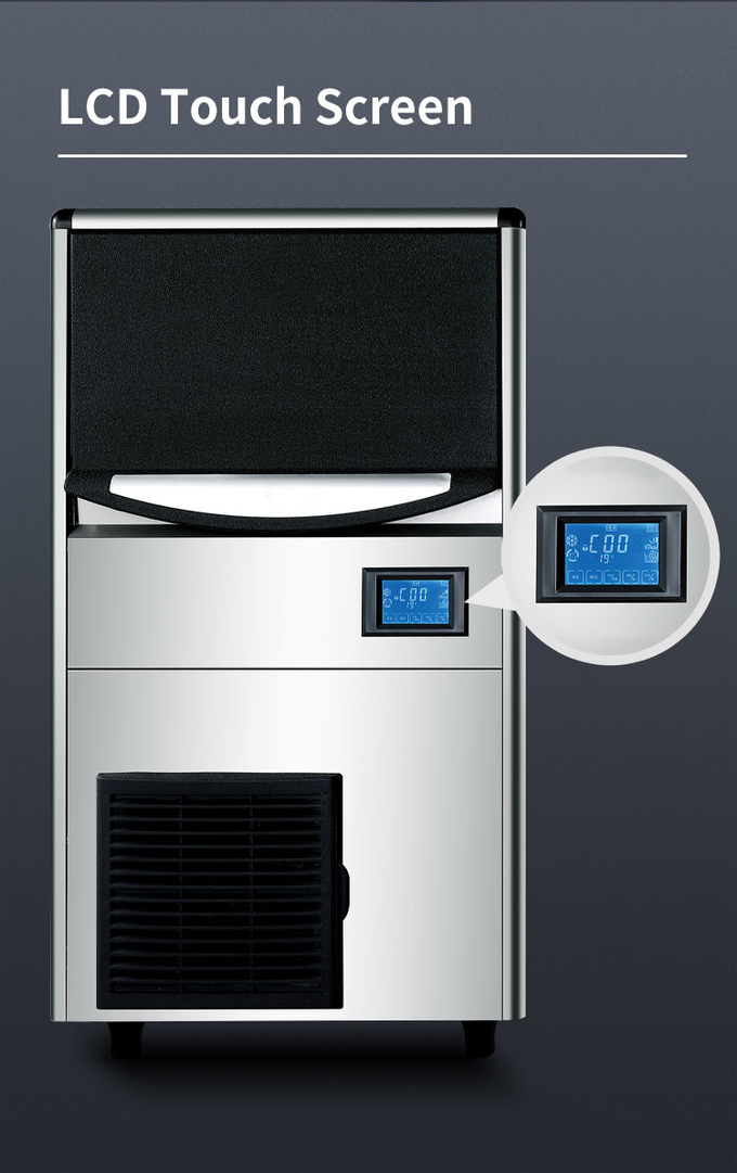 80KG Automatic Ice Machine 25kg Commercial Pellet Ice Maker For Coffee Shop 4