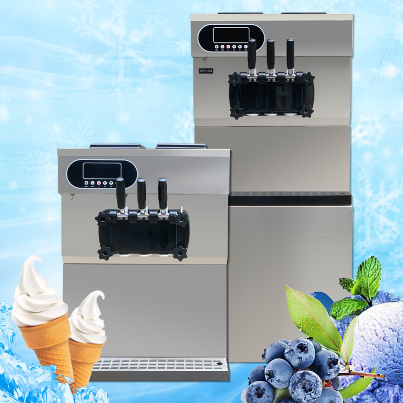 25-28L/H Commercial Gelato Ice Cream Machine 3 Flavor Italian