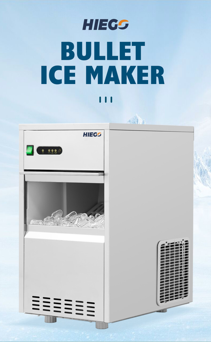 Commercial Nugget Ice Machine Portable 100kg Air Cooling Bullet Ice Maker For Home 2